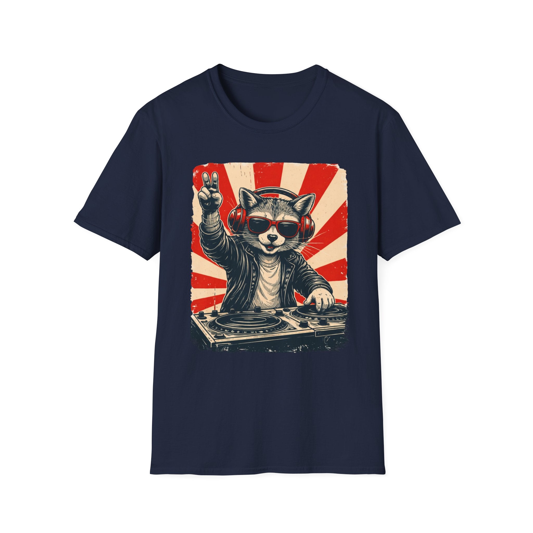 Raccoon DJ T-Shirt