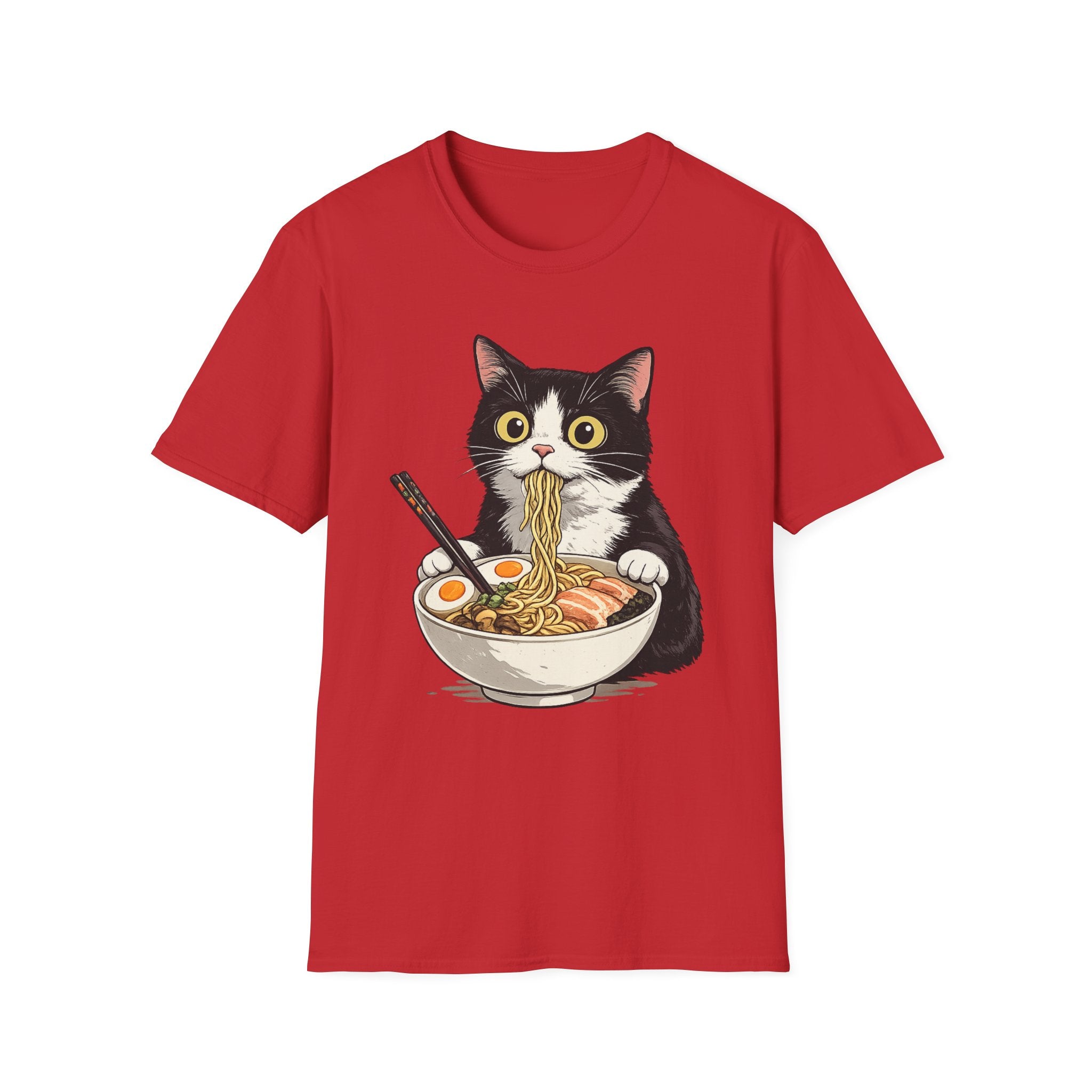 Cat Eating Ramen T-Shirt