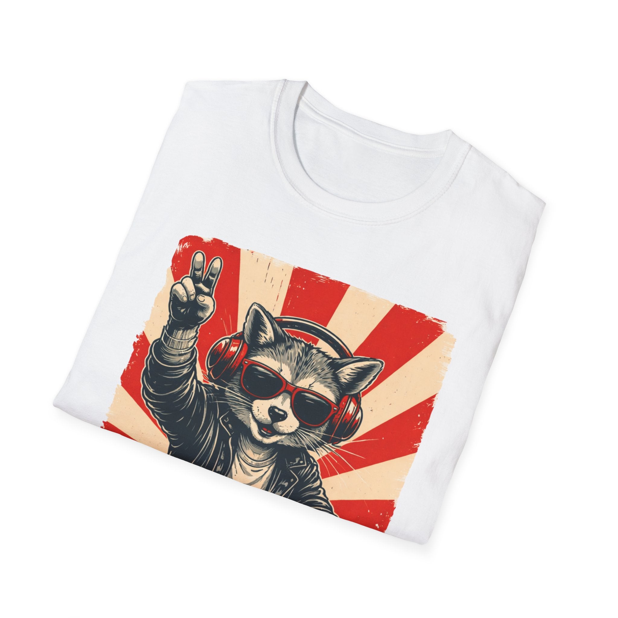 Raccoon DJ T-Shirt