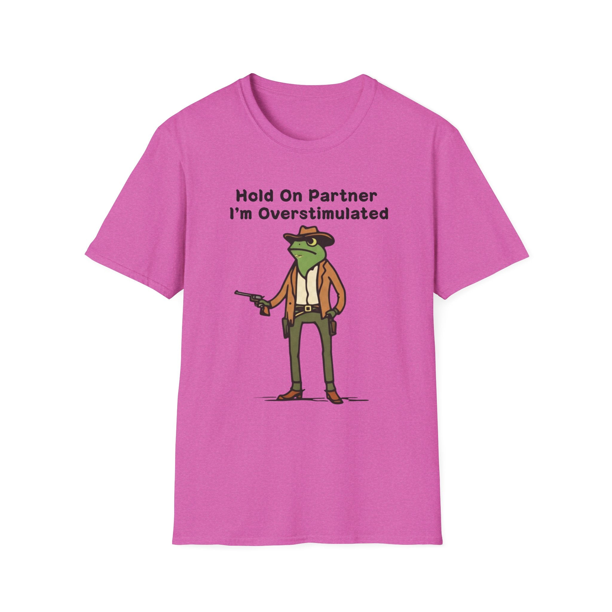 Hold On Partner I'm Overstimulated T-Shirt
