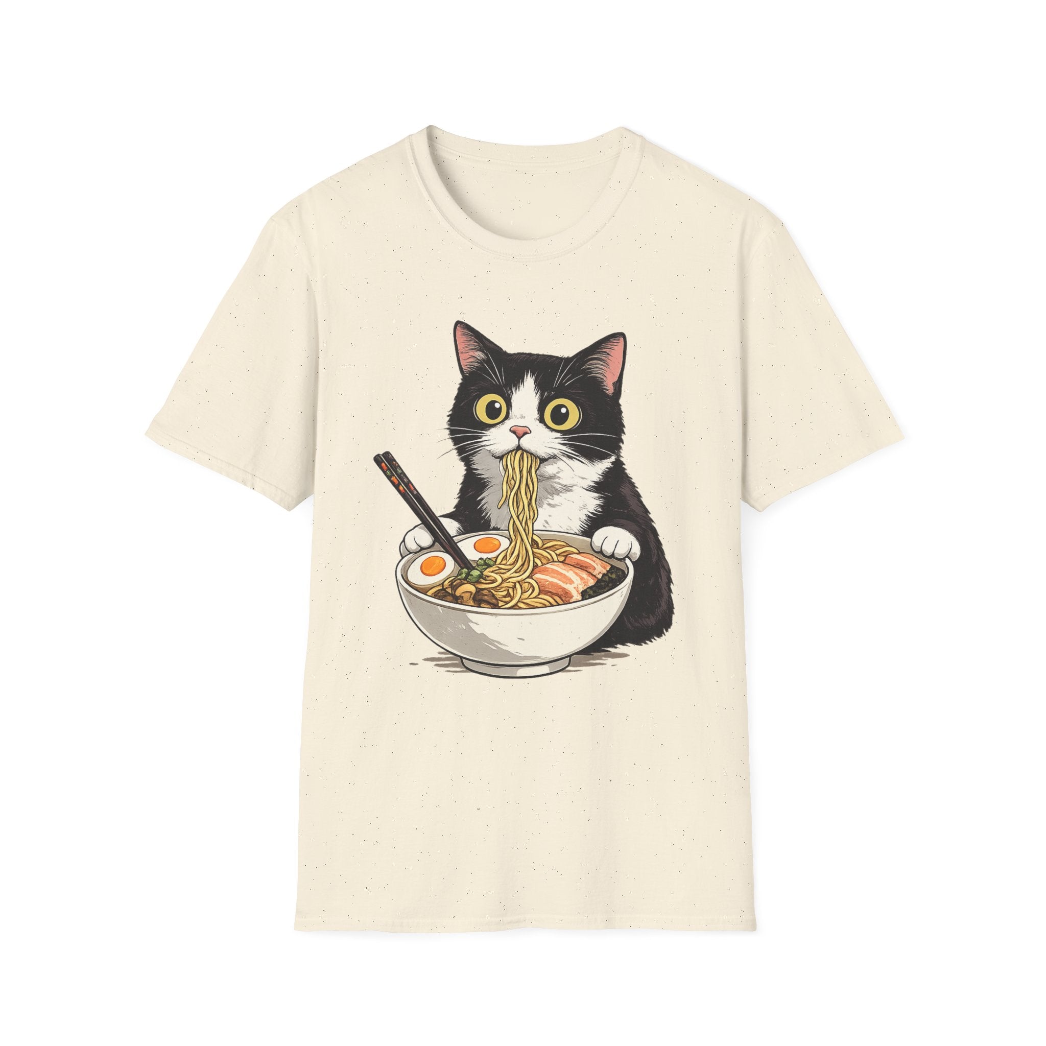Cat Eating Ramen T-Shirt