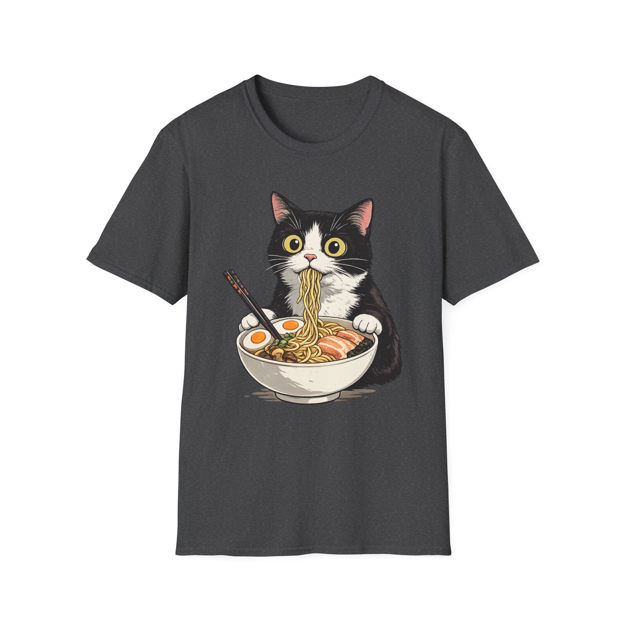 Cat Eating Ramen T-Shirt