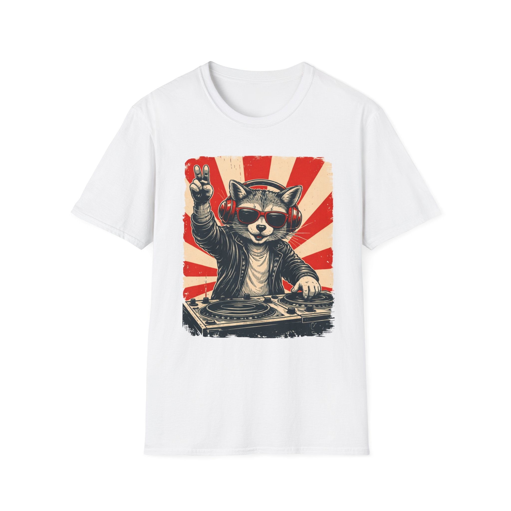 Raccoon DJ T-Shirt