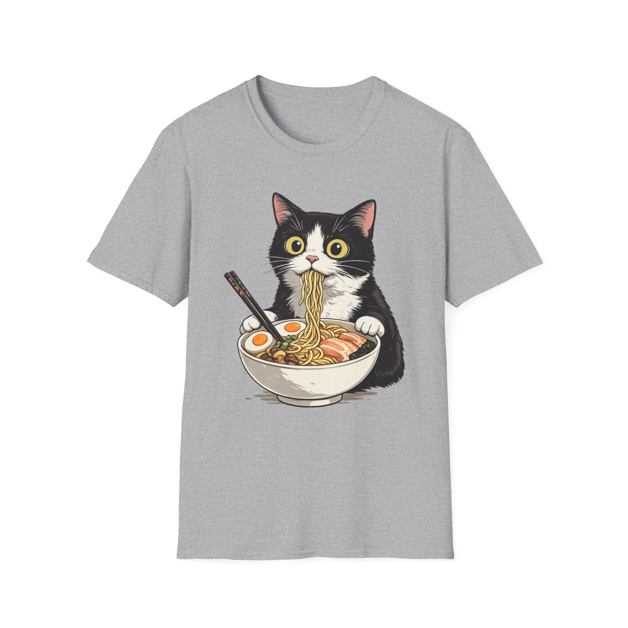 Cat Eating Ramen T-Shirt