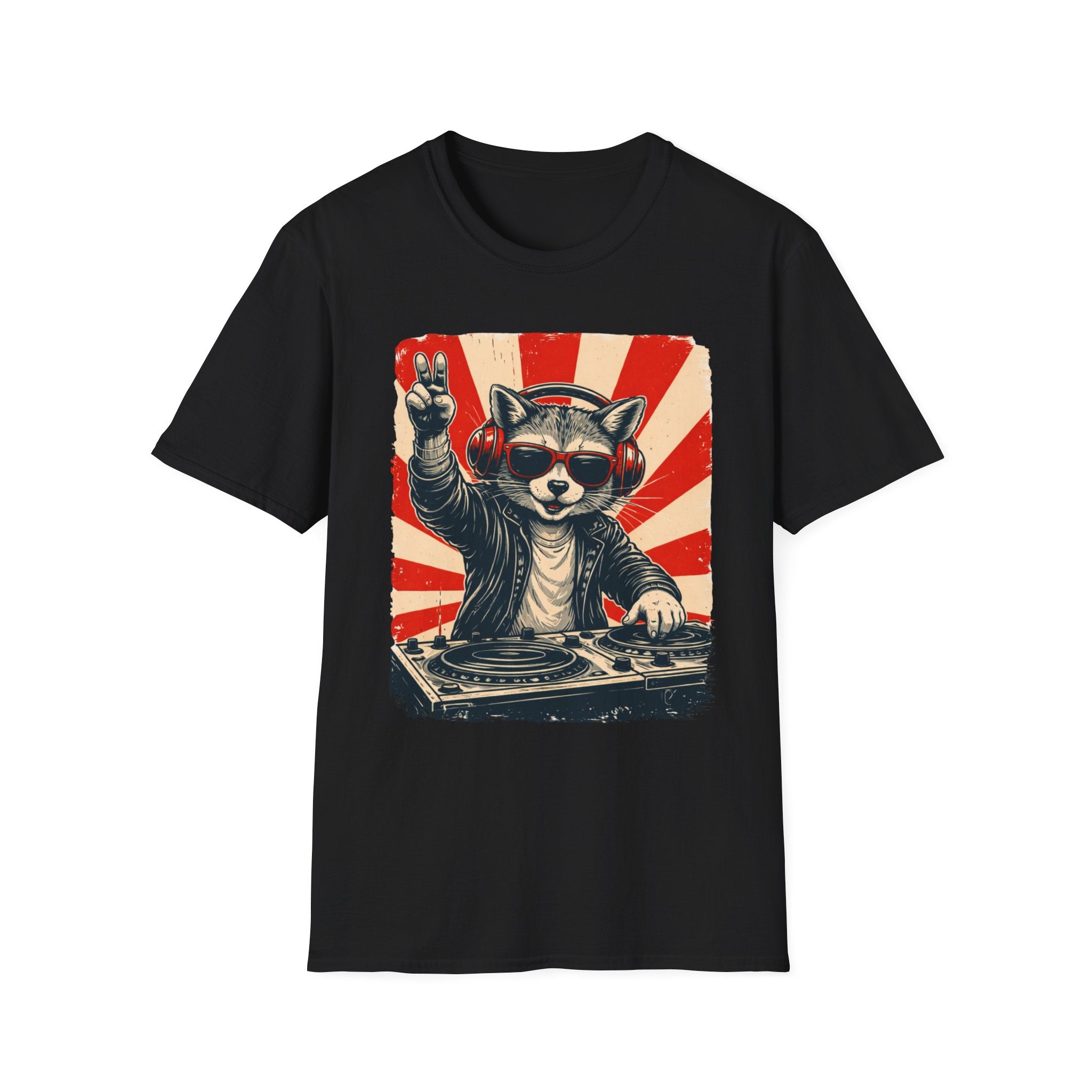 Raccoon DJ T-Shirt