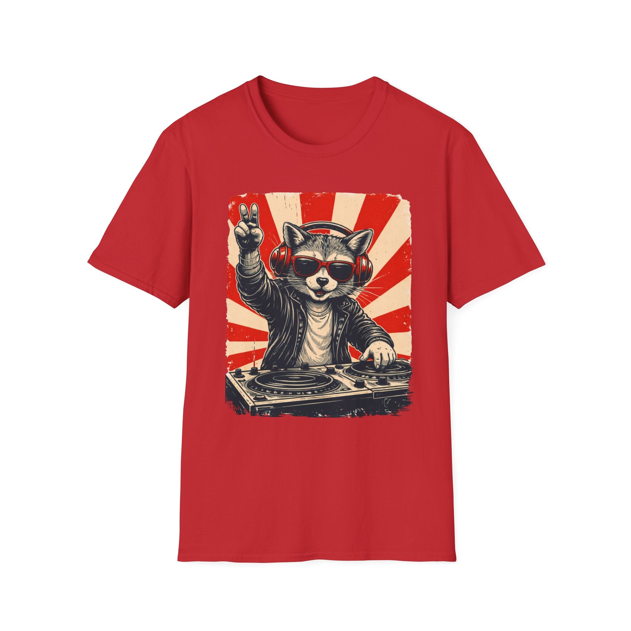 Raccoon DJ T-Shirt